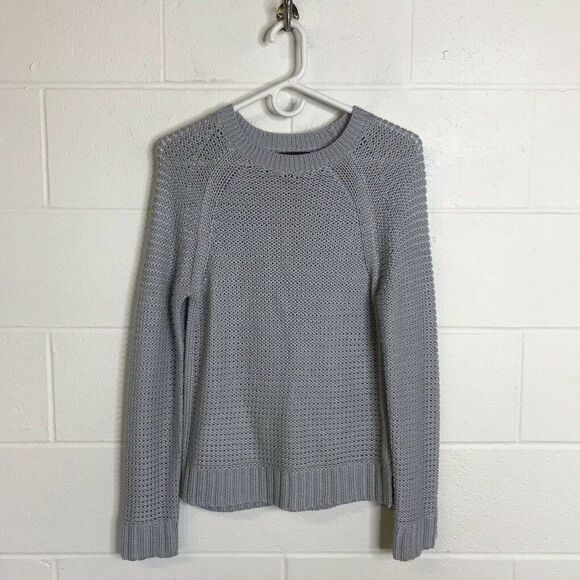 Banana Republic Sweaters - Banana Republic Womens Gray Knit Pullover Sweater Long Sleeve Round Neck Small